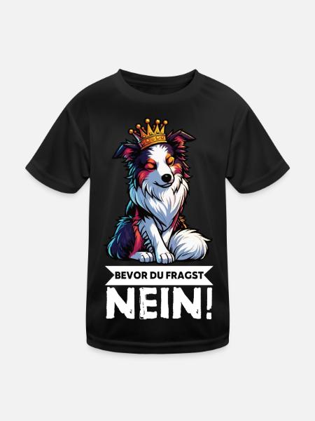 Avant que vous ne demandiez : Berger australien Aussie Aussie - T-shirt sport Enfant - noir - Devant