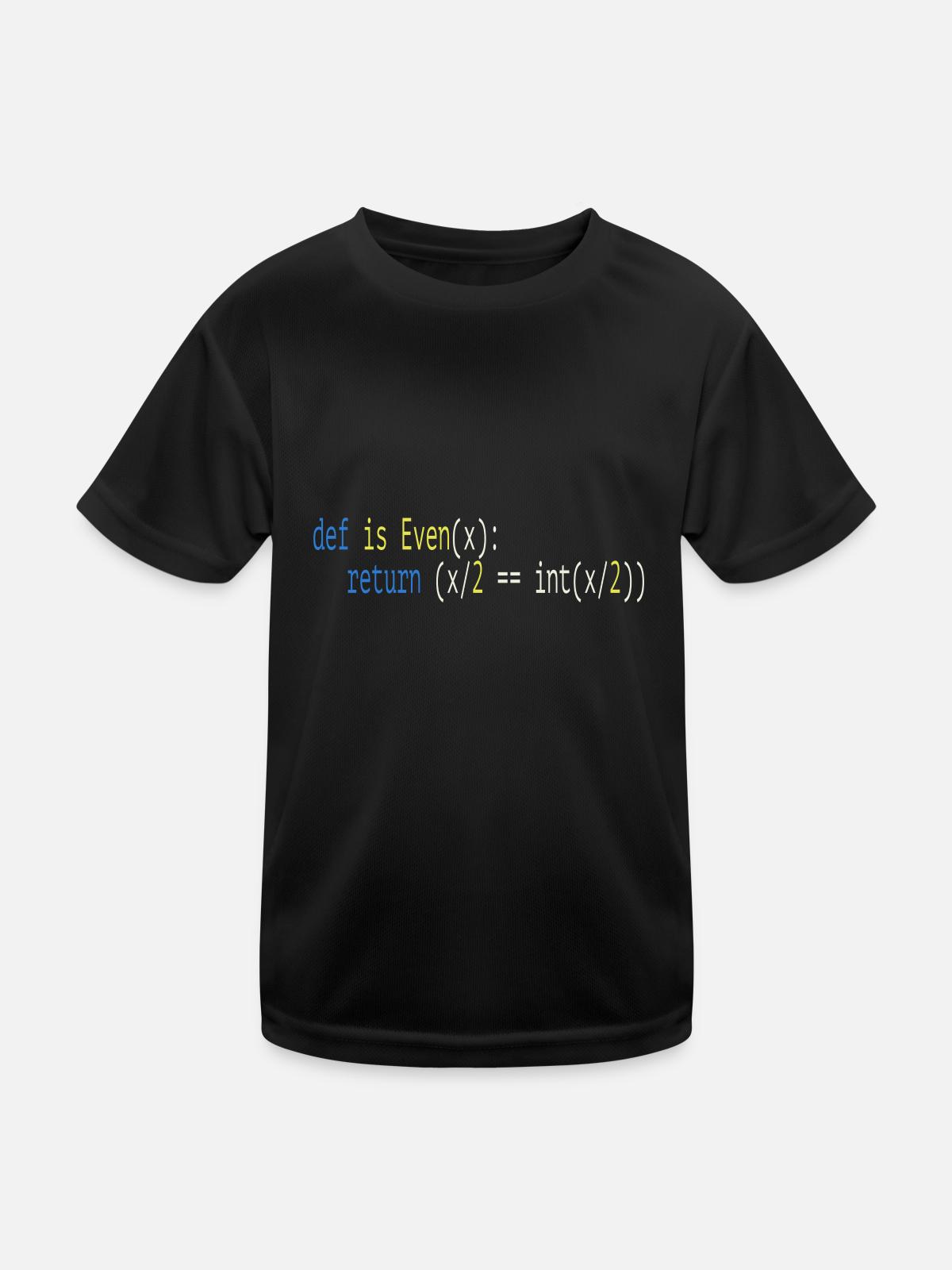 Programmer Humor - Kinder Funktions-T-Shirt - Schwarz - Vorne