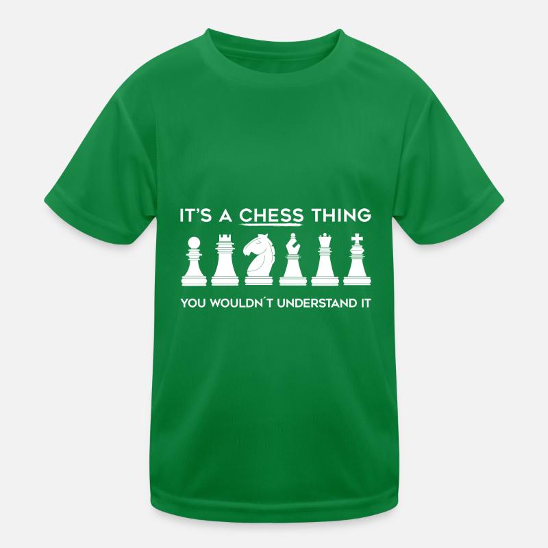 Schach Kinder Funktions-T-Shirt