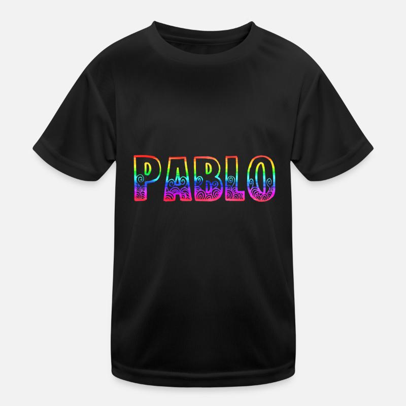 Pablo RS Rainbow - Kids Functional T-Shirt - black