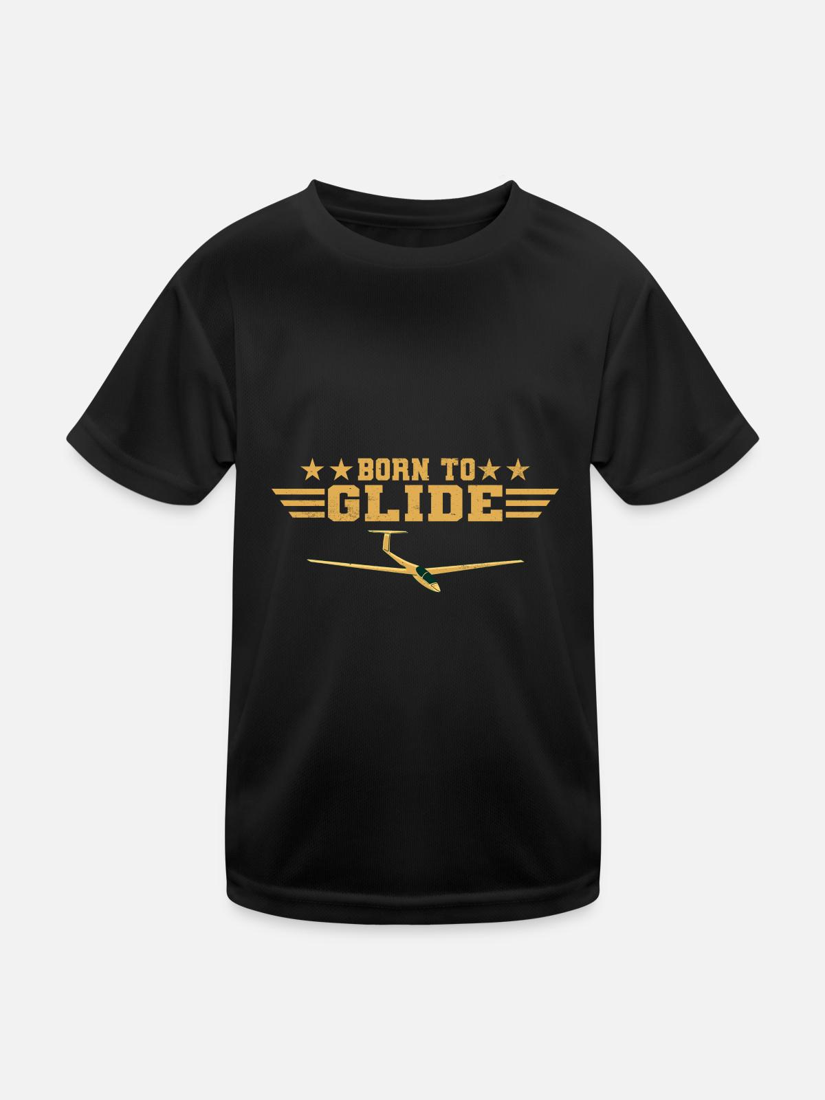 Gliding - Kids Functional T-Shirt - black - Front