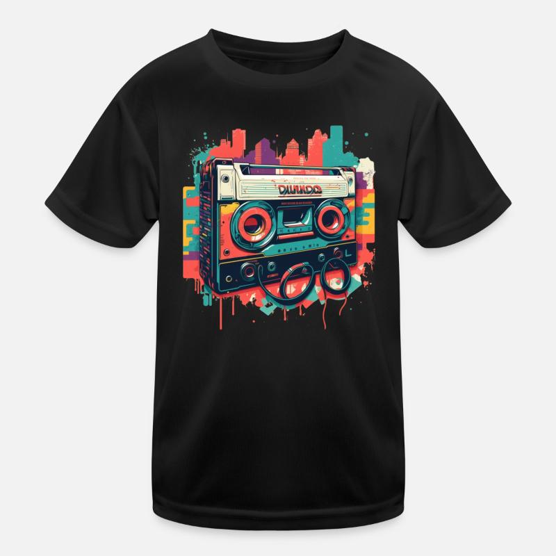 Retro Mixtape Kinder Funktions-T-Shirt