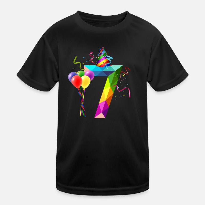 7. GEBURTSTAG - GEBURTSTAGSKIND - 7 JAHRE ALT Kinder Funktions-T-Shirt