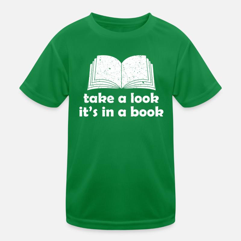 Werfen Sie einen Blick darauf, es ist in einer Buchgrafik Kinder Funktions-T-Shirt