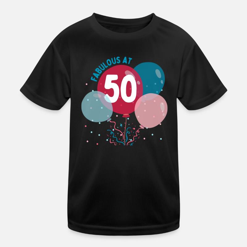 Fabilous at 50 - Kids Functional T-Shirt - black