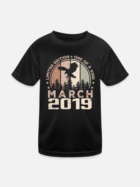 Incomparable since March 2019, 5th Anniversary - Kids Functional T-Shirt - black - Front