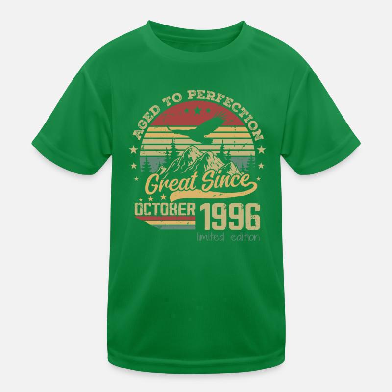 28 ans Vieilli à la Perfection né : octobre 1996 T-shirt sport Enfant