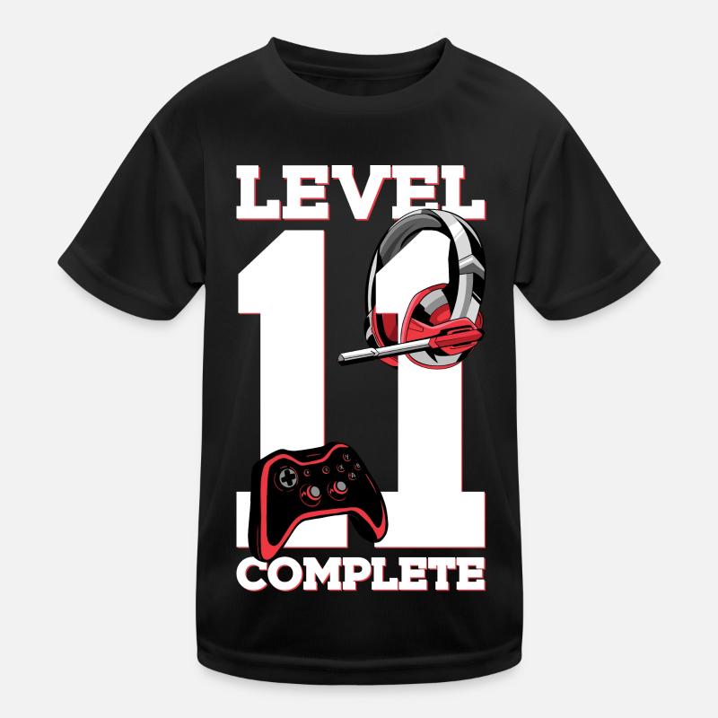 11. GEBURTSTAG GAMER LEVEL 11 COMPLETE Kinder Funktions-T-Shirt