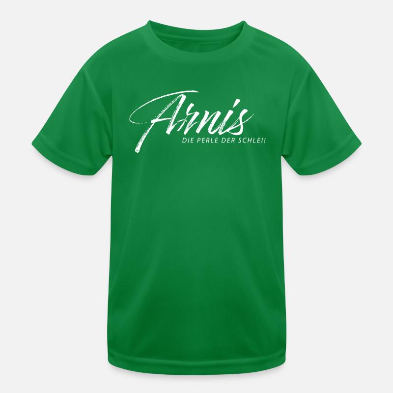 Die Perle der Schlei, Arnis Bo-Grafik Kinder Funktions-T-Shirt