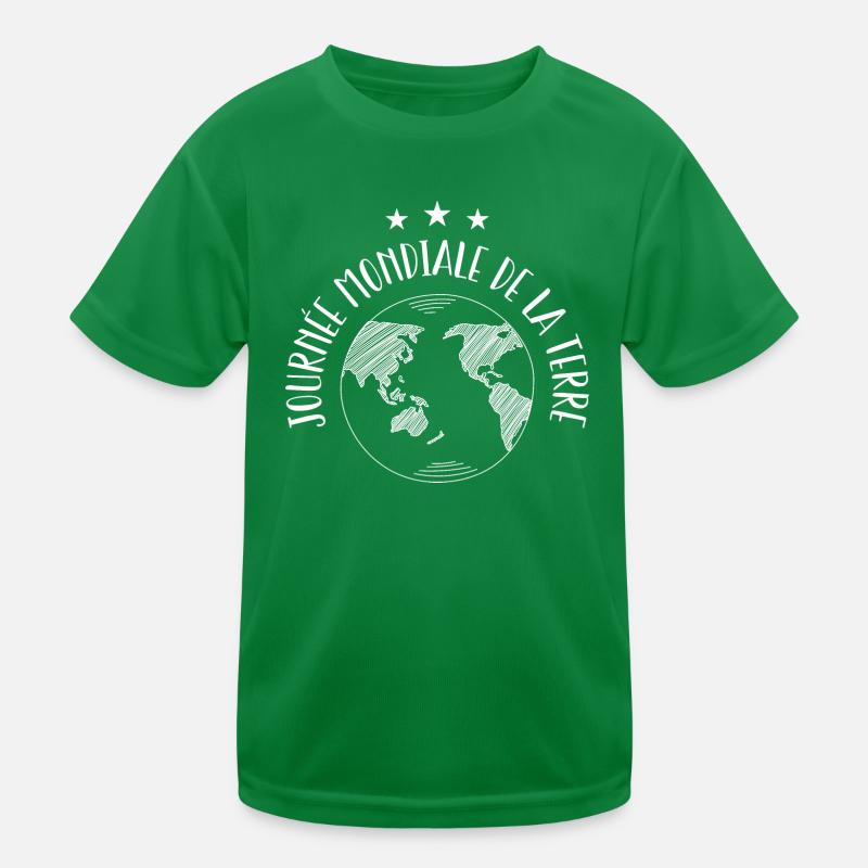 Welttag der Erde Kinder Funktions-T-Shirt