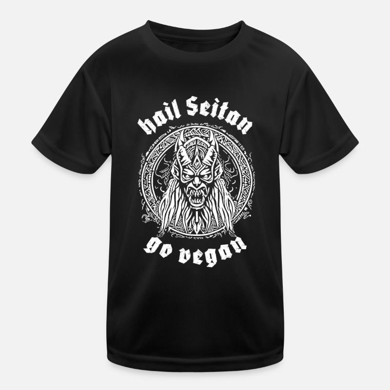 HAIL SEITAN - go vegan Kids Functional T-Shirt
