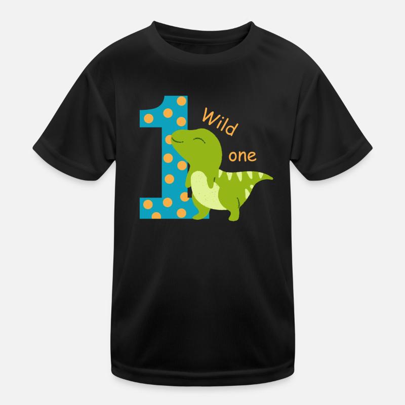 1. Geburtstag. erster Geburtstag - Kinder Funktions-T-Shirt - Schwarz