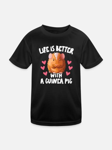 La vie est meilleure avec la mère cochonne - T-shirt sport Enfant - noir - Devant