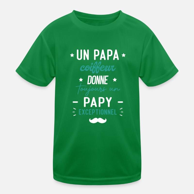 Papa coiffeur donne toujours papy exceptionnel T-shirt sport Enfant