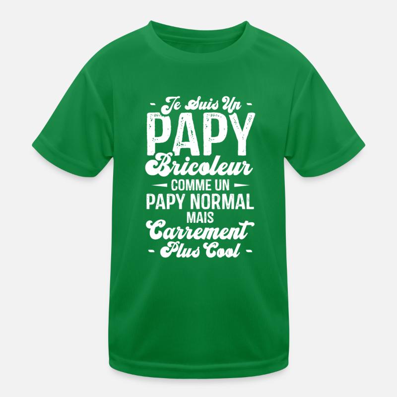 Papy bricoleur comme un papy normal T-shirt sport Enfant