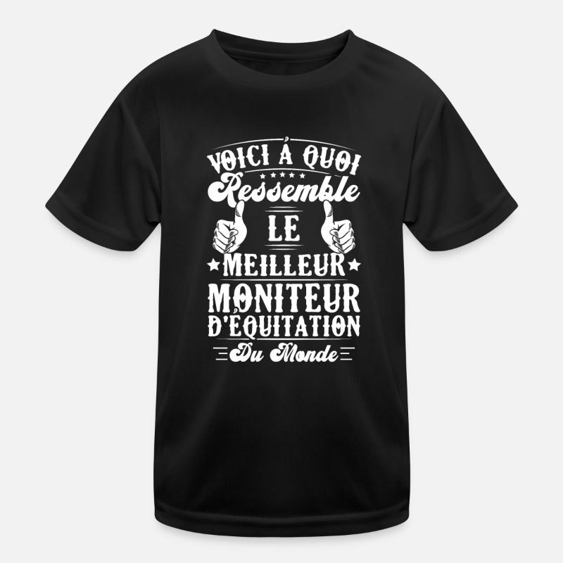 Le meilleur moniteur d'équitation du monde T-shirt sport Enfant
