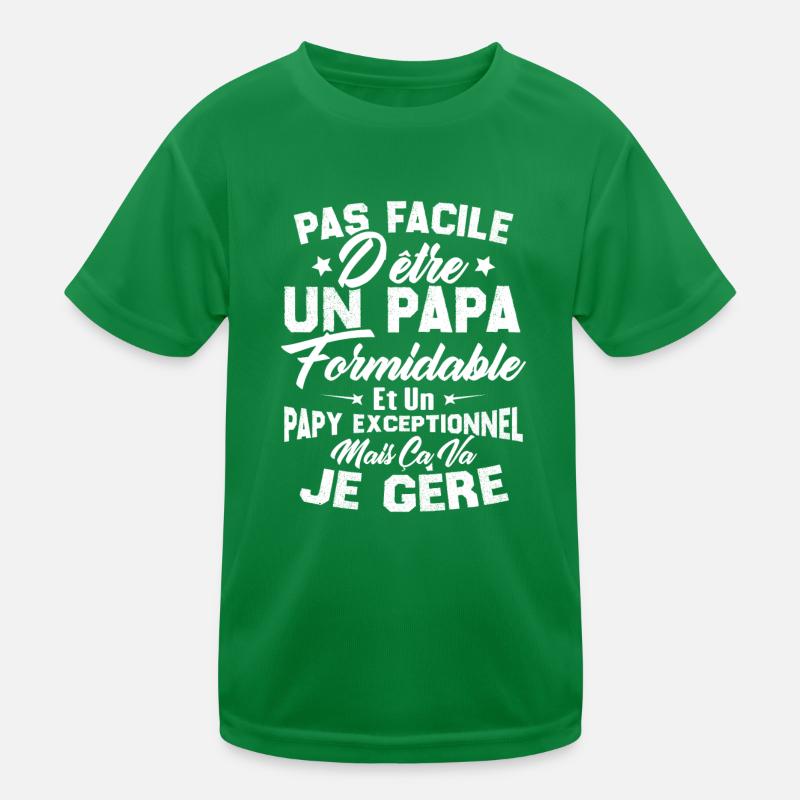 Un papa formidable et un papy exceptionnel T-shirt sport Enfant