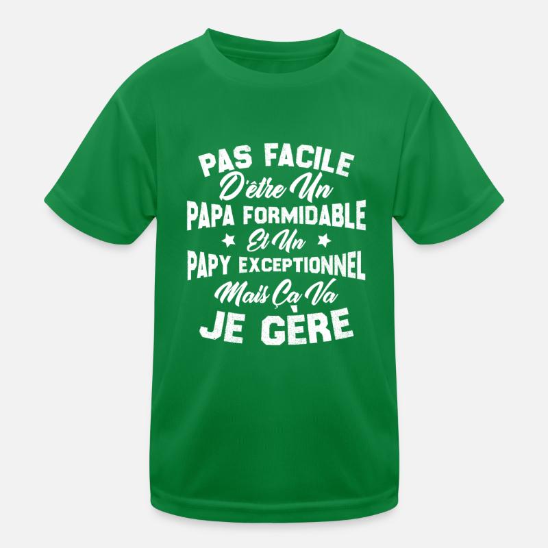 Un papa formidable et un papy exceptionnel T-shirt sport Enfant