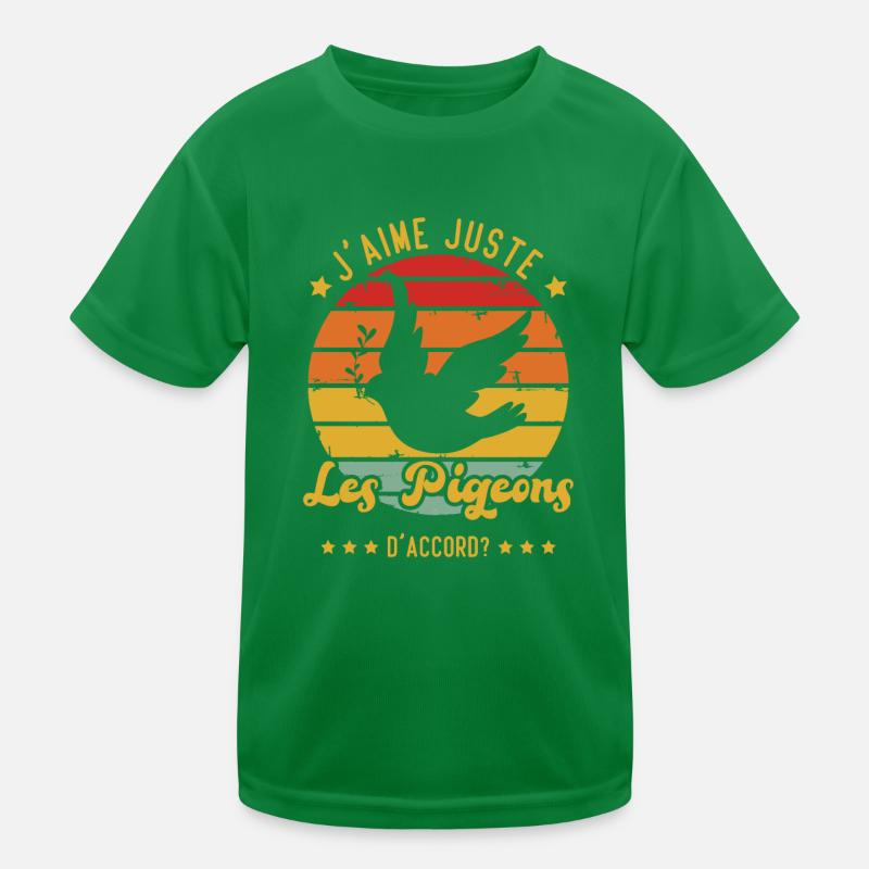 J'aime juste les pigeons D'accord T-shirt sport Enfant