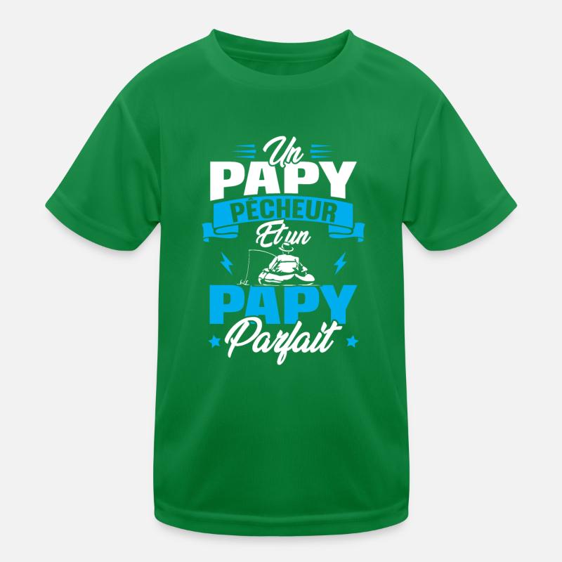 Un papy pêcheur est un papy parfait T-shirt sport Enfant