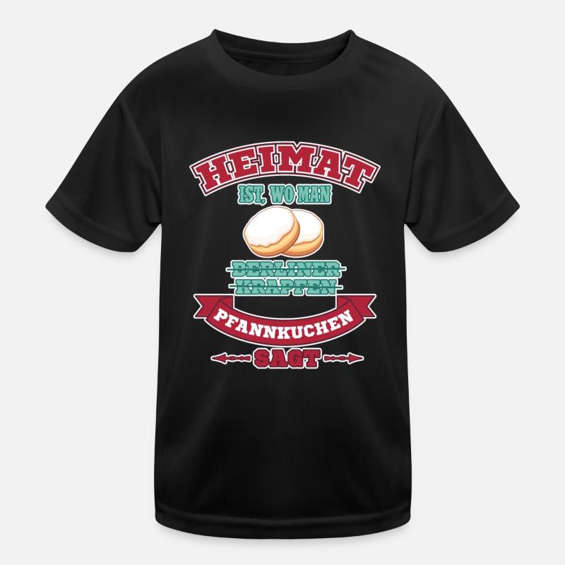 Home Pancake East Germany Saying Roots Kids Functional T-Shirt
