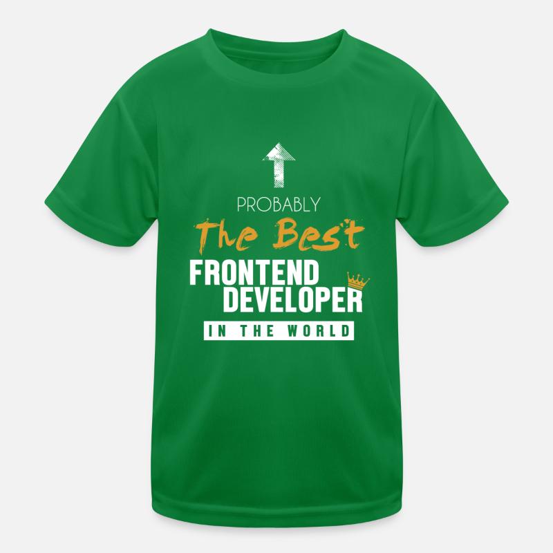Best Frontend Developer World Developer Coder Kinder Funktions-T-Shirt