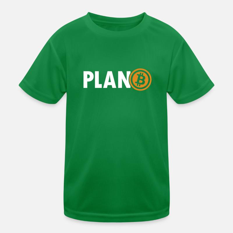 Bitcoin Plan B Blockchain Crypto Kryptowährung Kinder Funktions-T-Shirt