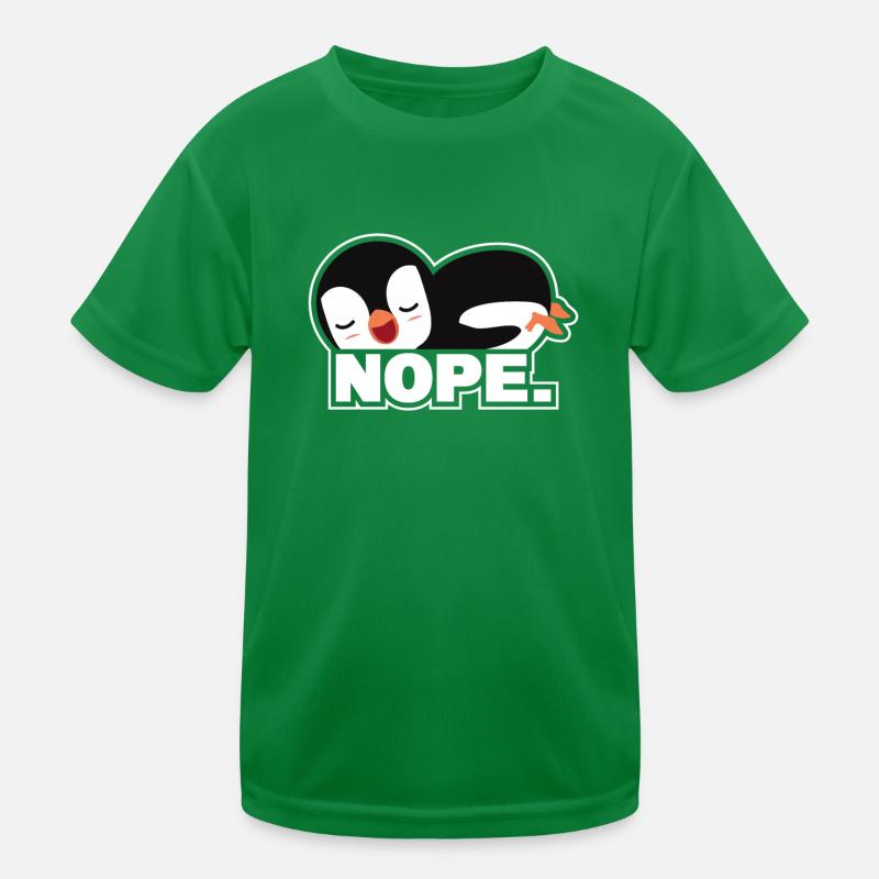 Nope Königspinguin Kaiserpinguin Seevogel Pinguin Kinder Funktions-T-Shirt
