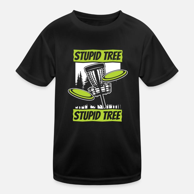 Stupid Tree Frisbee Golf Korb Scheibe Disc Golfer Kinder Funktions-T-Shirt