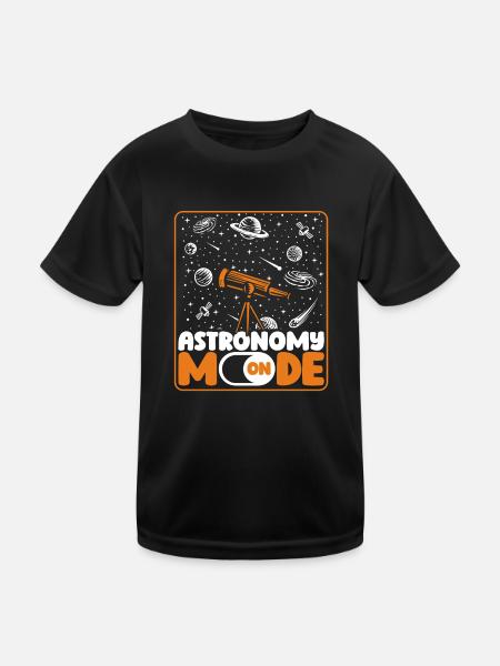 Mode Astronomie Sur Astronomie Photographe Cosmologiste - T-shirt sport Enfant - noir - Devant