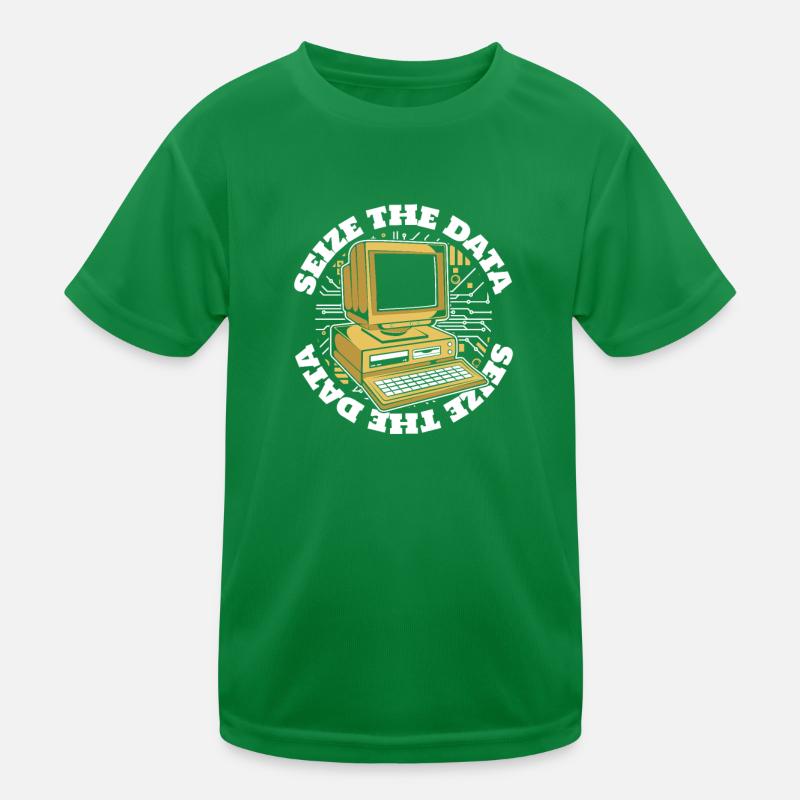 Seize The Data Admin IT Operations Computer Scientist Kids Functional T-Shirt