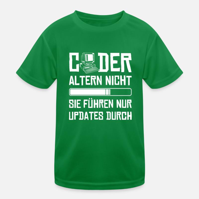 Coder Altern Nicht Developer Softwareingenieur Kinder Funktions-T-Shirt