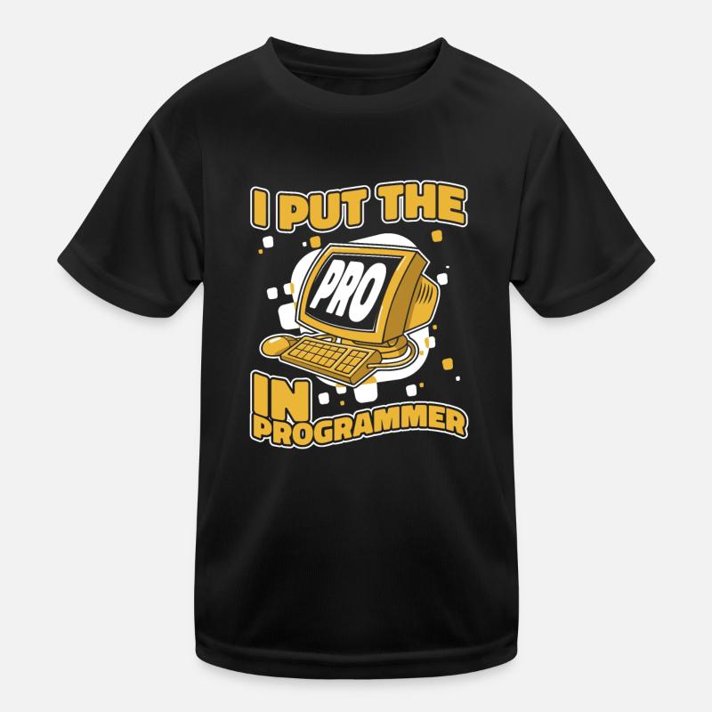 J’ai mis le pro dans Programmeur Developer Coder T-shirt sport Enfant