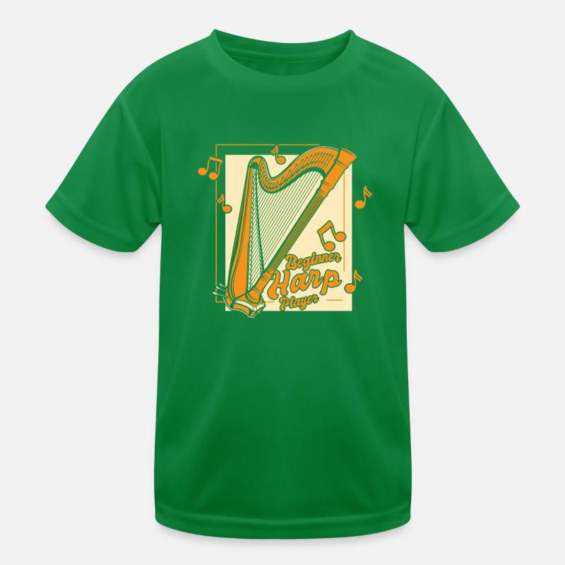 Beginner Harp Player Harfenmusik Harfe Kinder Funktions-T-Shirt