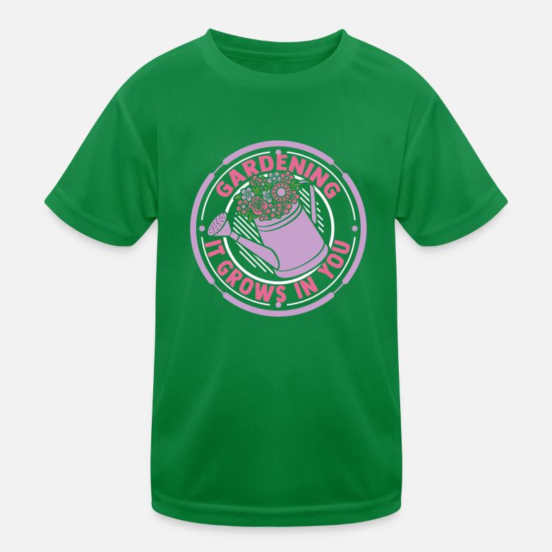 Gardening It Grows In You Gartenbau Kleingarten Kinder Funktions-T-Shirt