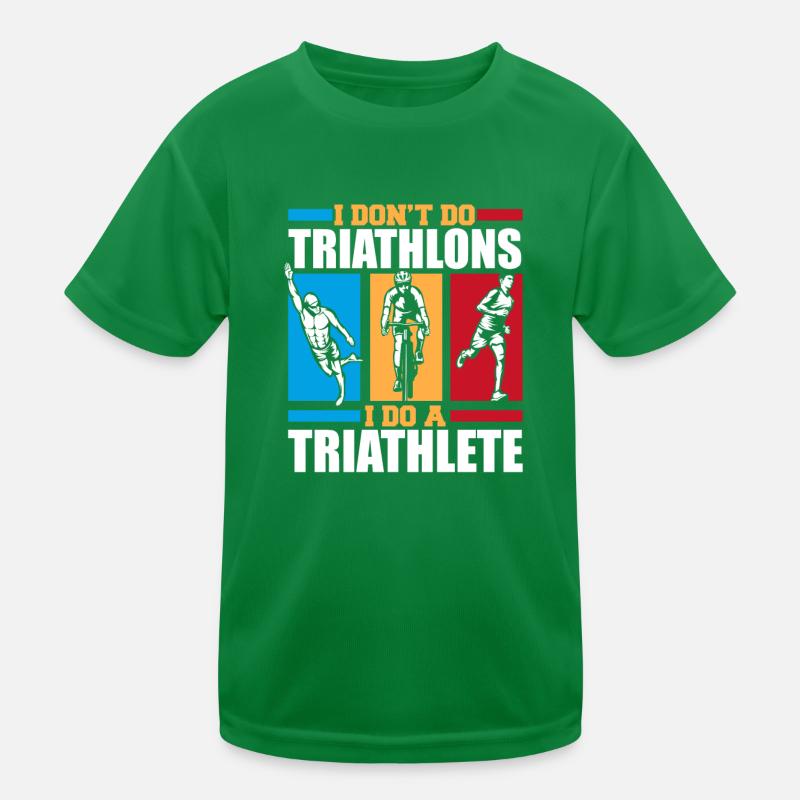Je fais un triathlète triathlète entraînement vélo de triathlon T-shirt sport Enfant