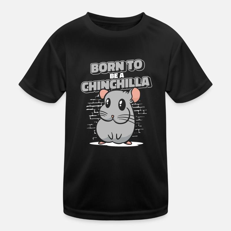 Né pour être un chinchilla à queue courte longue queue T-shirt sport Enfant