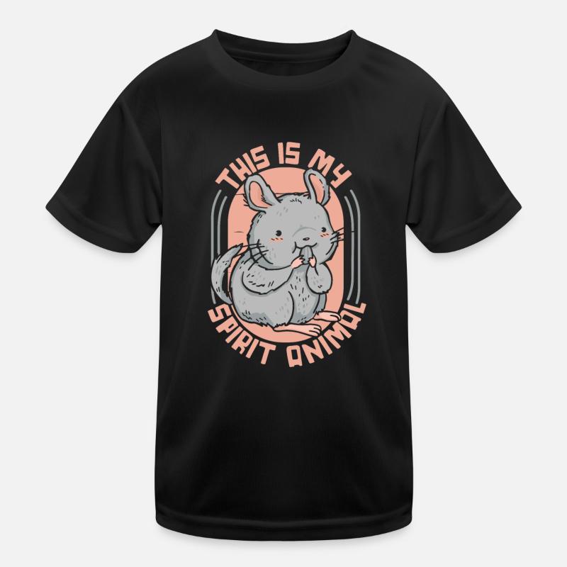 This Is My Spirit Animal Shorttail Long Tail Kids Functional T-Shirt