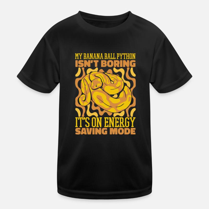It's Only Energy Saving Mode Schlange Banana Ball Kinder Funktions-T-Shirt