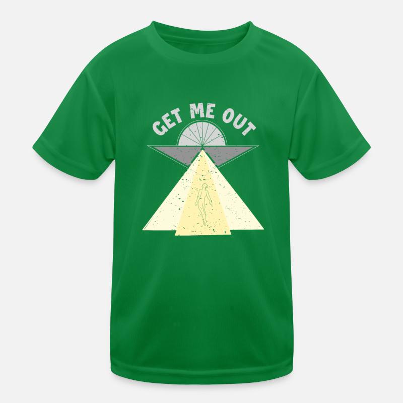 Get Me Out Außerirdischer Ufo Conspiracy Alien T-shirt sport Enfant