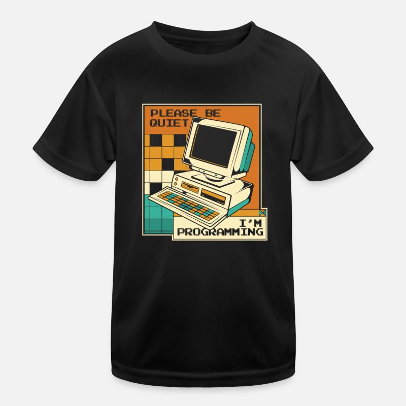 Please Be Quiet Software Engineer Developer Kids Functional T-Shirt