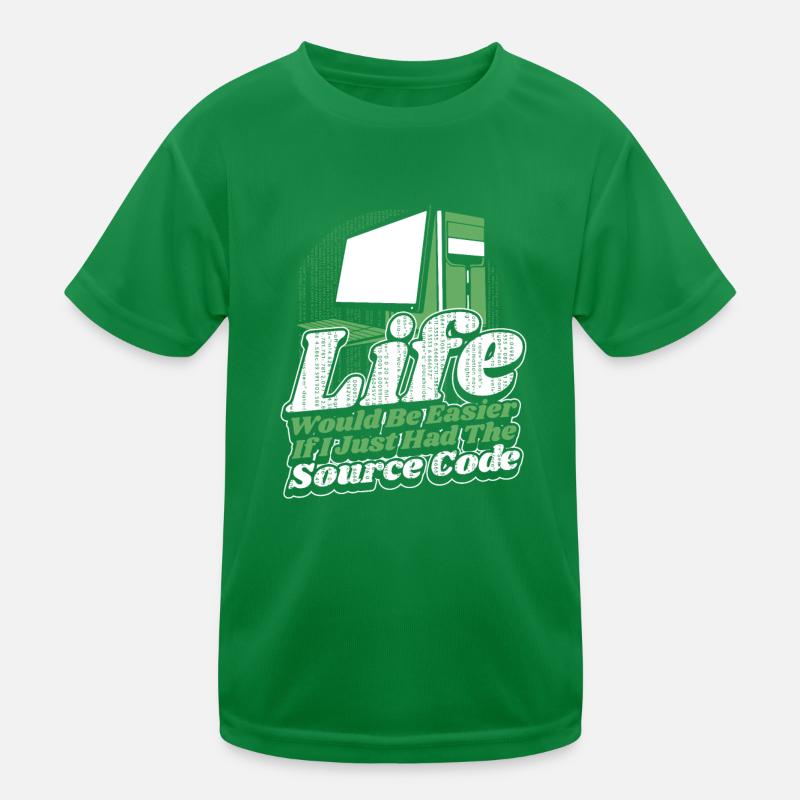Life Would Be Easier Developer Coder Programmierer Kinder Funktions-T-Shirt