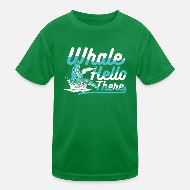 Wal Hallo, Blauer Beluga, Pottwal Kinder Funktions-T-Shirt