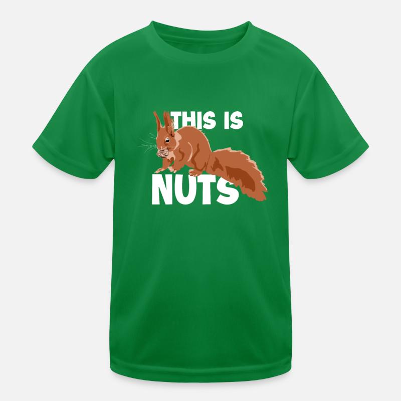 This Is Nuts Fuchshörnchen Grauhörnchen Kinder Funktions-T-Shirt