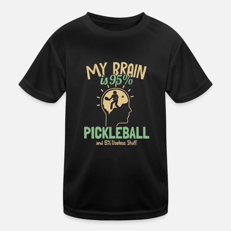 Mon cerveau est composé à 95% de pickleball Pickleballprofi T-shirt sport Enfant