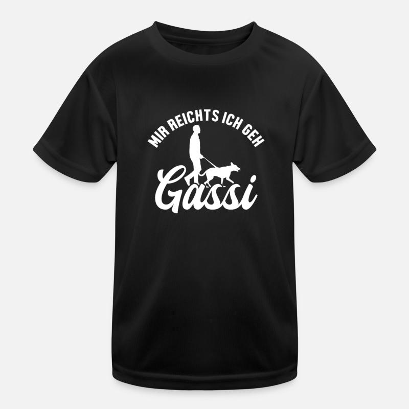 Mir reichts ich geh Gassi Rüde Vierbeiner Wauwau Kinder Funktions-T-Shirt