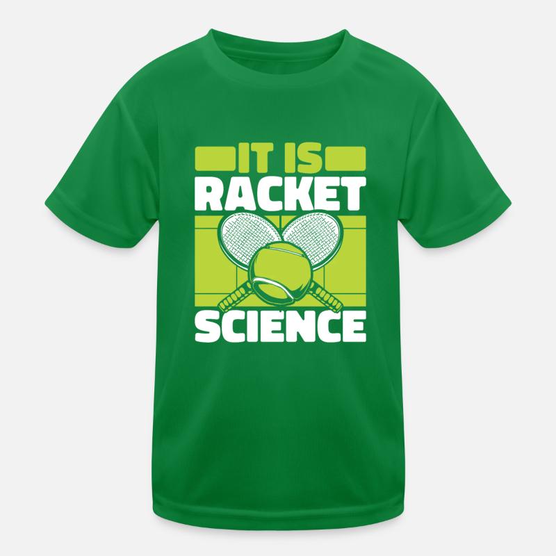 It Is Racket Science Tennis Player Racket Kids Functional T-Shirt