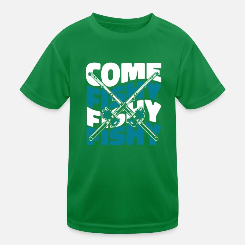 Venez pêcher poisson poisson pêcheur à la mouche T-shirt sport Enfant