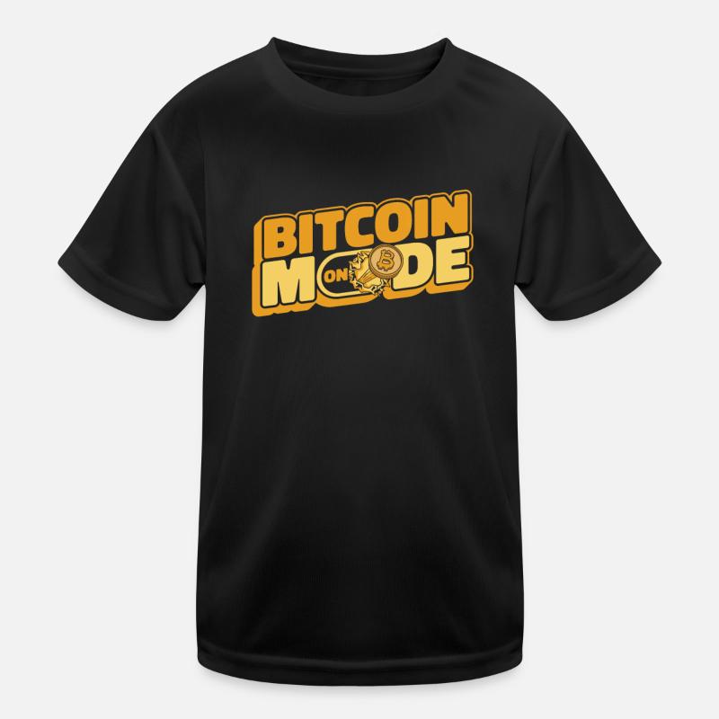 Bitcoin Mode On Blockchain Crypto Kryptowährung Kinder Funktions-T-Shirt