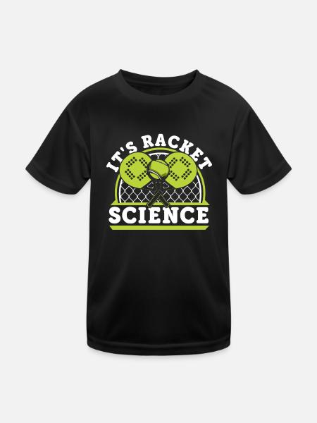 It's Racket Science Paddleball Paddle Tennis Padel - Kids Functional T-Shirt - black - Front